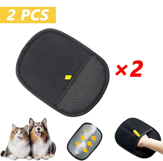 Reusable Pet Hair Removal Gloves โ Grooming & Static Fur Remover