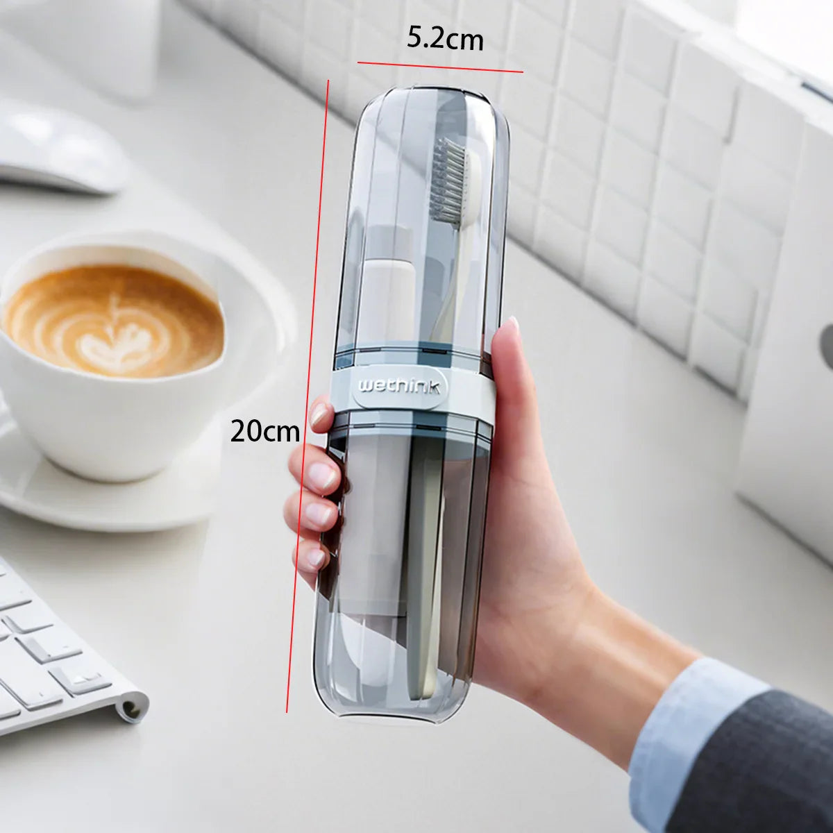 Large Portable Toothbrush Holder Case