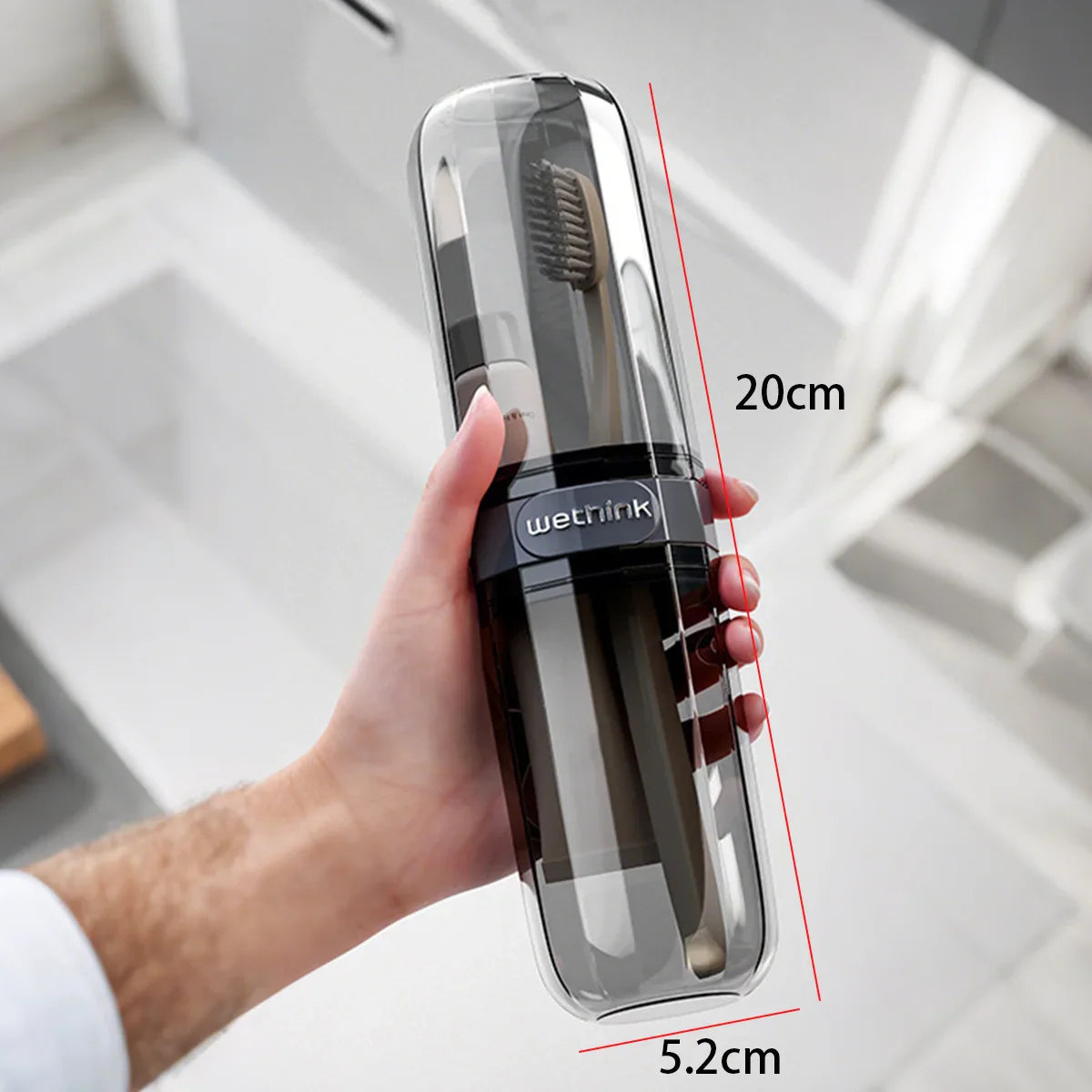 Large Portable Toothbrush Holder Case