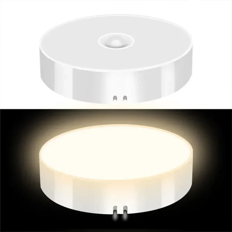 PIR Motion Sensor LED Night Light USB Rechargeable Night Lamp