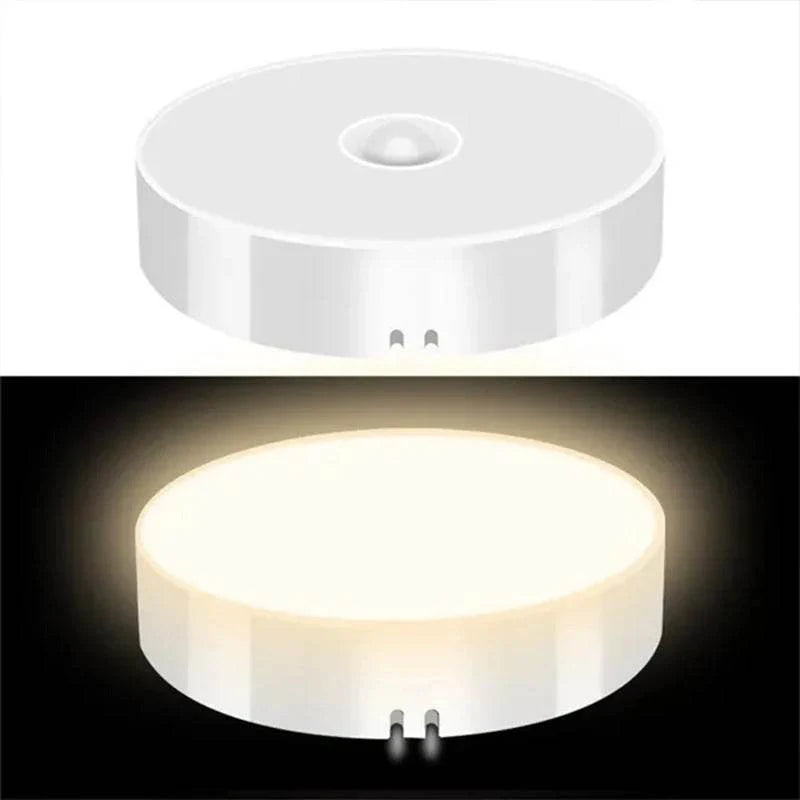PIR Motion Sensor LED Night Light USB Rechargeable Night Lamp