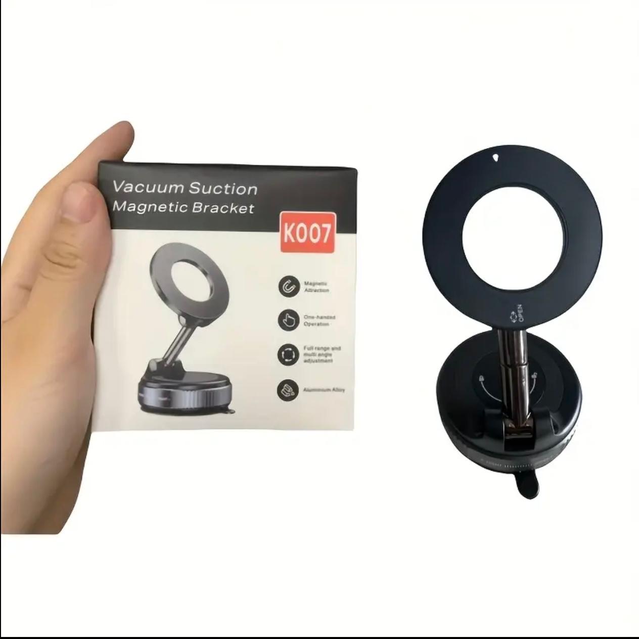 Car Mount Electric Vacuum Magnetic Holder Foldable Strong Suction Stand