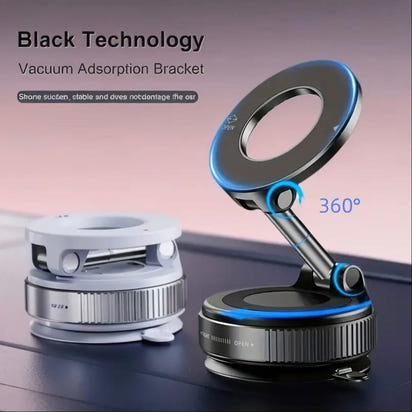 Car Mount Electric Vacuum Magnetic Holder Foldable Strong Suction Stand