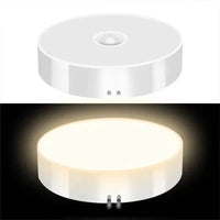 PIR Motion Sensor LED Night Light USB Rechargeable Night Lamp
