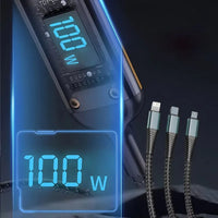 100W USB Charging Cable 3-in-1